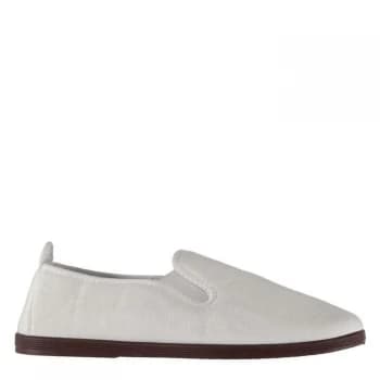 Slazenger Kung Fu Mens Canvas Shoes - White