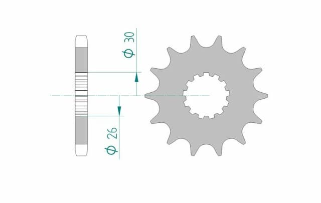 AFAM Steel Standard Front Sprocket 52900 - 530