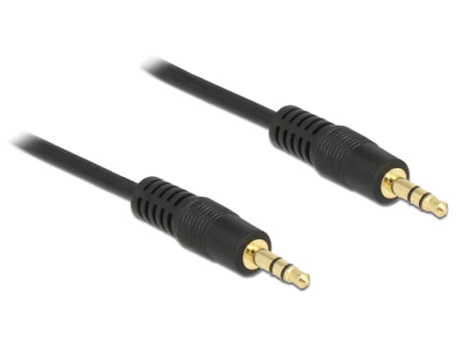 DeLOCK 1m 3.5mm M/M audio cable Black