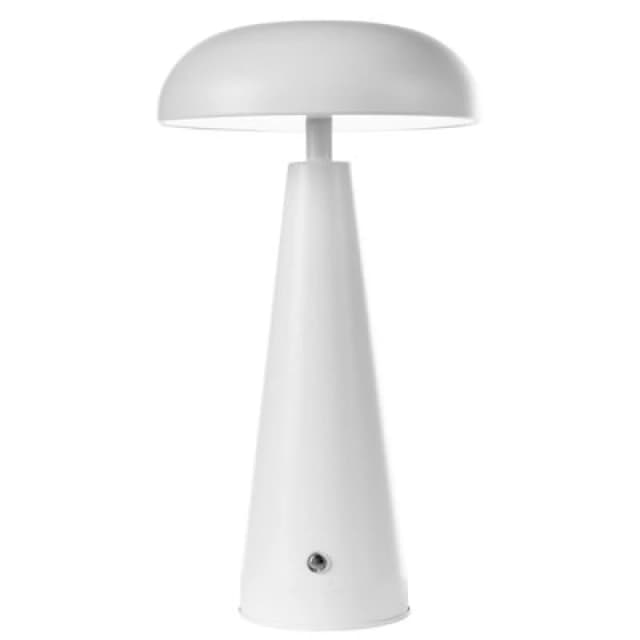 Beliani Wireless LED Table Lamp Bocono With Dimmer Metal White