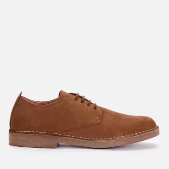 Clarks Mens Desert London 2 Suede Derby Shoes - Brown - UK 10