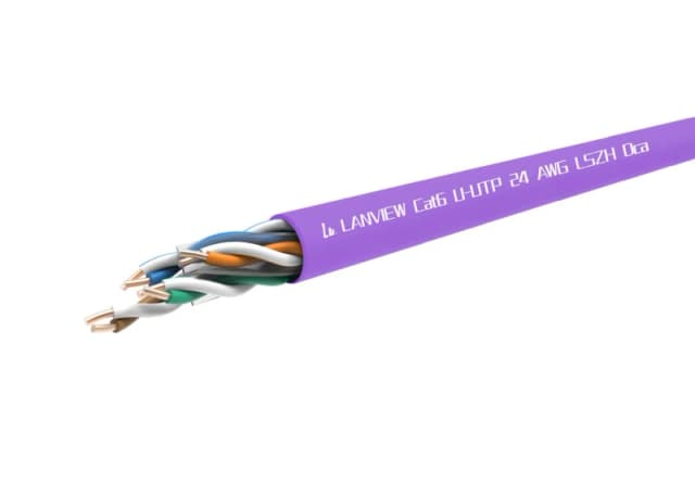 Lanview LVN122150 networking cable Purple 305 m Cat6 U/UTP (UTP)
