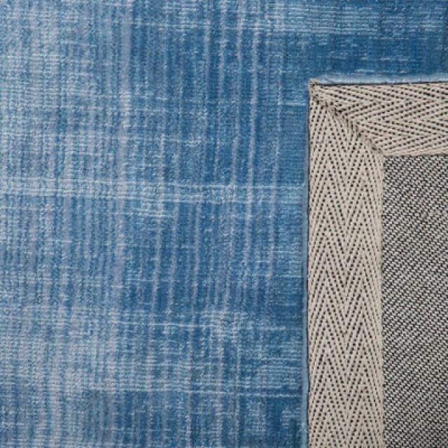 Beliani Rug Ercis Blue 200 X 200 Cm Viscose