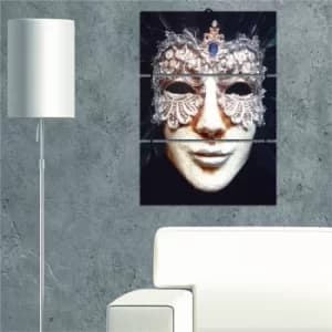 B17 Multicolor Decorative MDF Painting (3 Pieces)