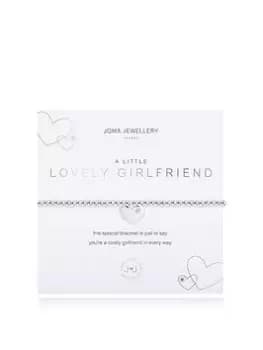 Joma Jewellery A Little , Lovely Girlfriend , Silver , Bracelet , 17.5Cm Stretch