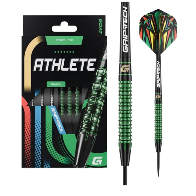 GOAT GOAT Athlete Steel Tip Darts Brass Range Green unisex 10g