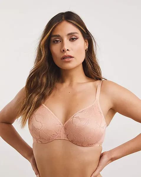 Gossard Gossard Glossies Lotus Plunge Bra Cafe Female 38E BB68420