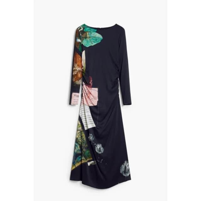 Desigual Womens long sleeve dress Desigual Patch Fiona Noir Female L