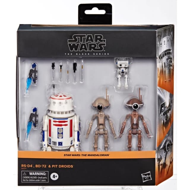 Hasbro Star Wars The Black Series R5-D4, BD-72 & Pit Droids Collectible Action Figures (6”)