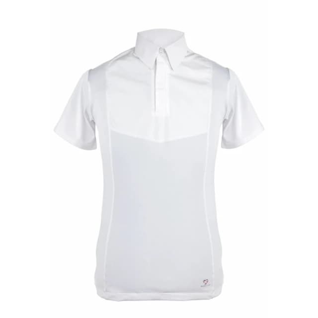 Aubrion Aubrion Men Tie Keeper Short-Sleeved Shirt in White Size: X-Small White XS Male 5063470431960