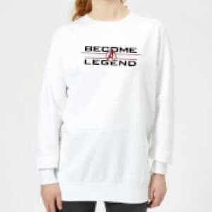 Avengers Endgame Become A Legend Womens Sweatshirt - White