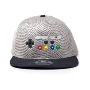 Nintendo - Snes Controller Unisex One Size Cap - Grey/Black
