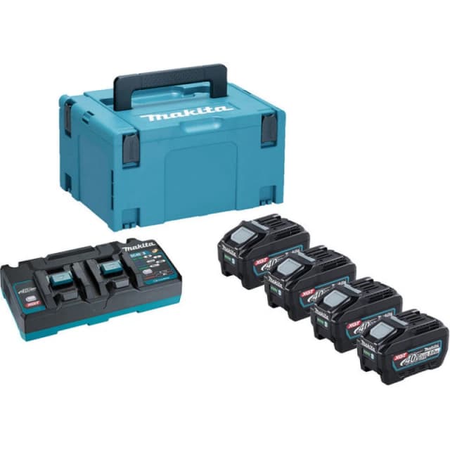 Makita 191U48-0 40v Max XGT Cordless 4 Battery 5ah and Charger Kit 191U48-0 Battery Amp Hours: 5ah