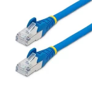 StarTech.com 5m CAT6a Ethernet Cable - Blue - Low Smoke Zero Halogen (LSZH) - 10GbE 500MHz 100W PoE++ Snagless RJ-45 w/Strain Reliefs S/FTP Network Pa