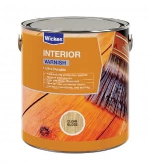 Wickes Interior Varnish - Clear Gloss 750ml