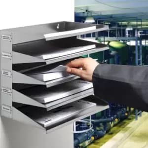 Durable Sorting Rack 5 Tray A4 Grey