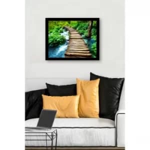 SC0892 Multicolor Decorative Framed MDF Painting
