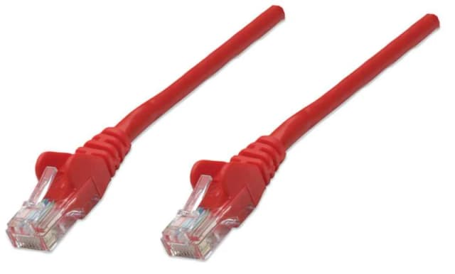 Intellinet Network Patch Cable. Cat6. 3m. Red. CCA. U/UTP. PVC. RJ45.