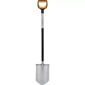 Fiskars XACT SoftGrip D Handle Pointed Digging Spade 1.2m