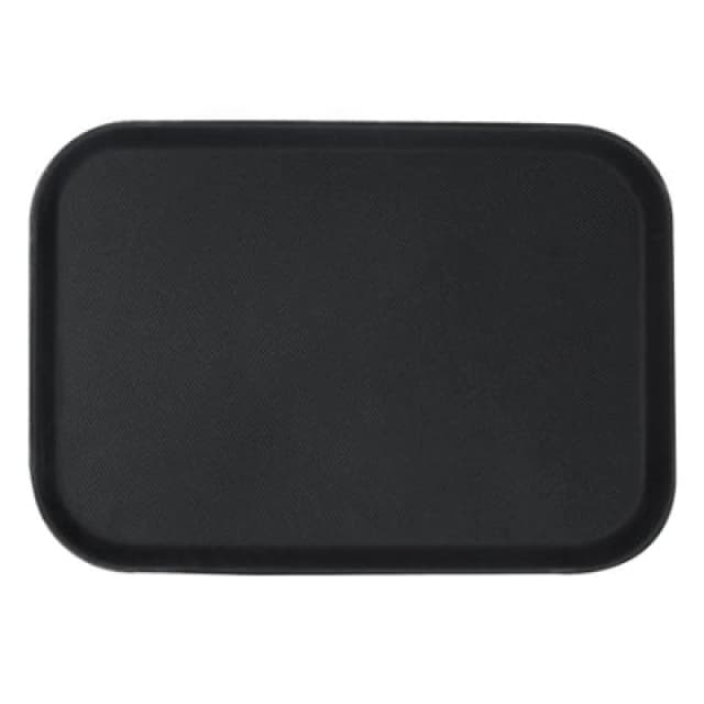 Argon Tableware Rectangular Serving Tray - 66 X 45.5Cm - Reusable Non Slip Stackable Rubberized Food Drinks Platter Tray