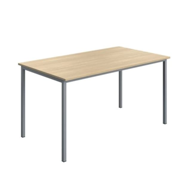 Serrion Rectangular Multipurpose Table 1400x800x730mm Oak/Silver KF800268