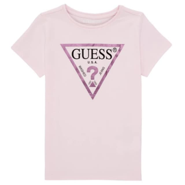 Guess CORE girls's Children's T shirt in Pink