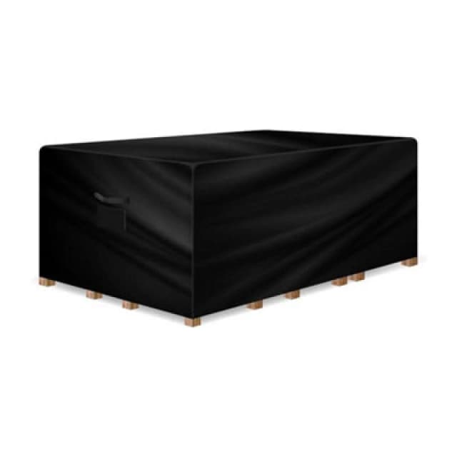 Gracious Gardens Patio Cover Rectangular 180x120x74cm Weatherproof Outdoor Garden Furniture Cover Black