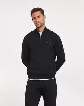 BOSS Half Zip Knitted Jumper