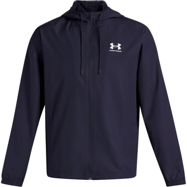 Under Armour Mens Sportstyle Water Resistant Wind Resistant Long Sleeve Windbreaker Navy male S