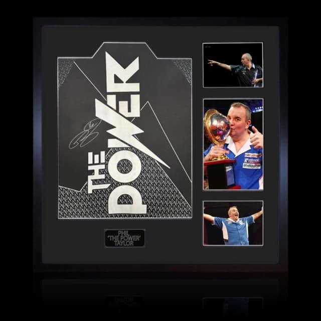 The Fan Cave Phil Taylor Signed Shirt Elite Frame Purple unisex 820mm x 82