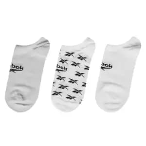 Reebok Invisible Socks 3 Pack - White