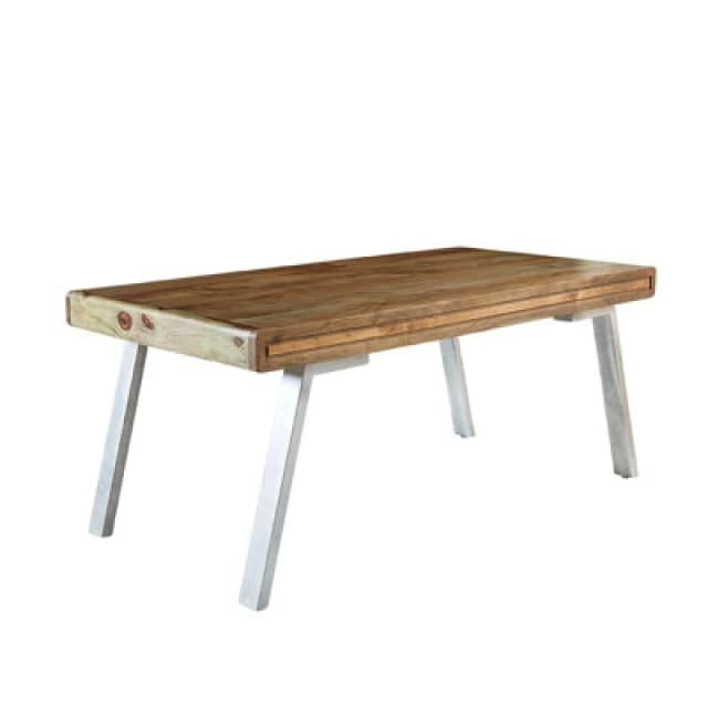 Buttercup Farm Aspen Large Dining Table - Metal/wood - L90 X W180 X H76 Cm