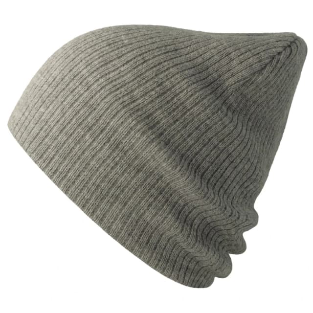 Atlantis Atlantis Men Brad Slouch Beanie in Mid Grey Mid Grey One Size Male 5063470814879
