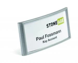 Durable Classic Clip Name Badge 30x65mm Pack of 10 854123