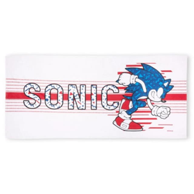 Zavvi Sega Sonic The Hedgehog Speed Beach Towel