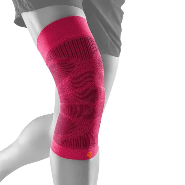 Sports compression knee brace Bauerfeind Rose Unisex L
