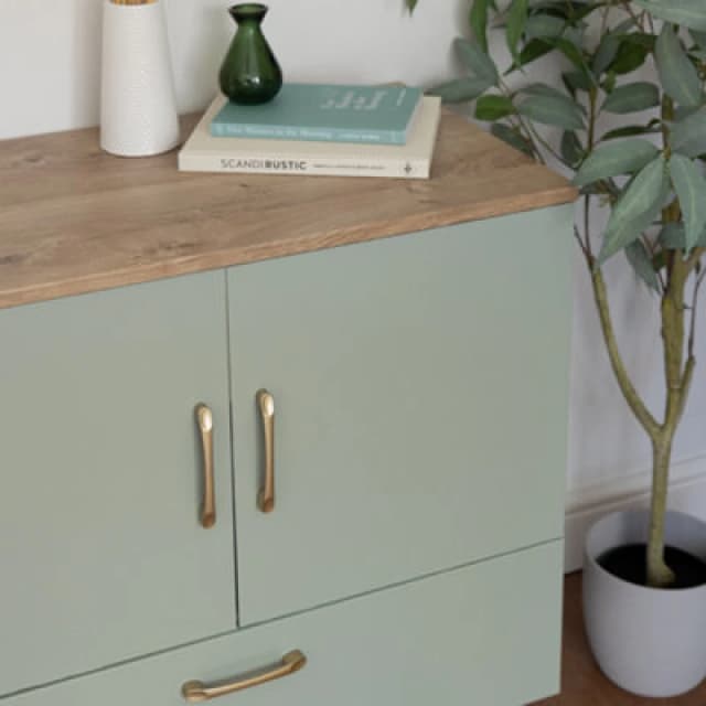 D-C-Fix Plain Matt Sage Green Self Adhesive Vinyl Wrap Film For Kitchen Doors And Furniture 2M(L) 67.5Cm(W)