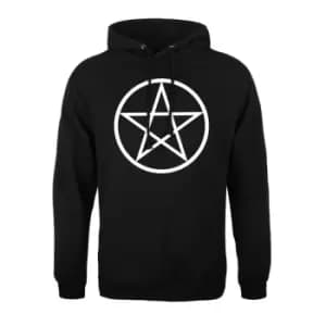 Grindstore Mens Pentagram Hoodie (L) (Black)