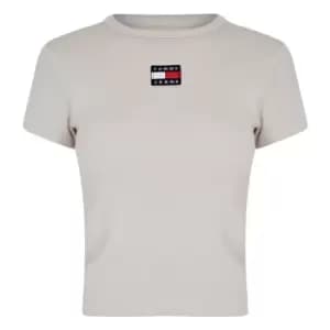 Tommy Jeans Baby Badge T Shirt - Beige