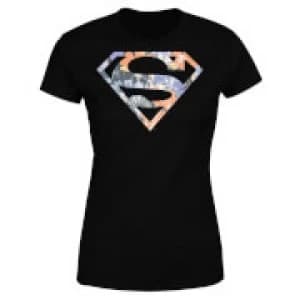 DC Originals Floral Superman Womens T-Shirt - Black