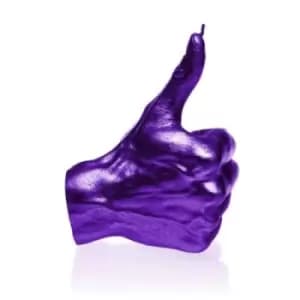 Hand OK Thumbs Up Candle – Violet Metallic