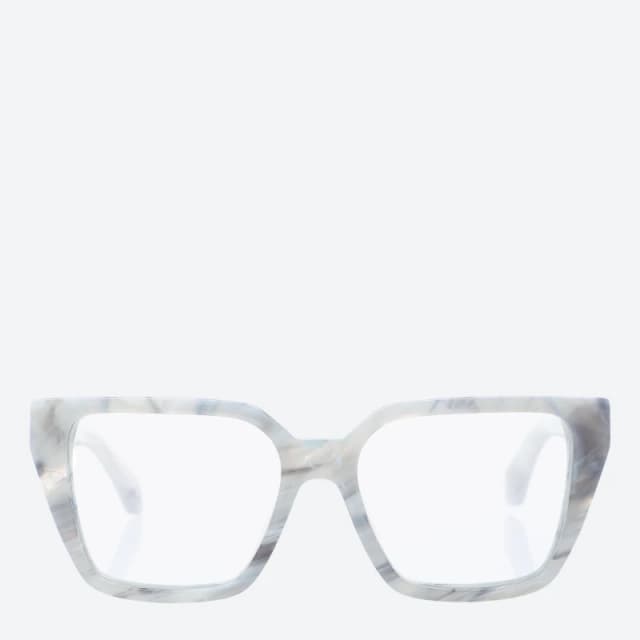 Off White Optical S Reading Glasses Marble Blue unisex One Size