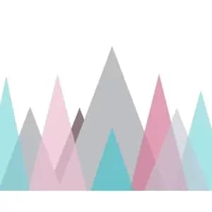 Abstract Mountains Multi Wall Mural - 3.5m x 2.8m