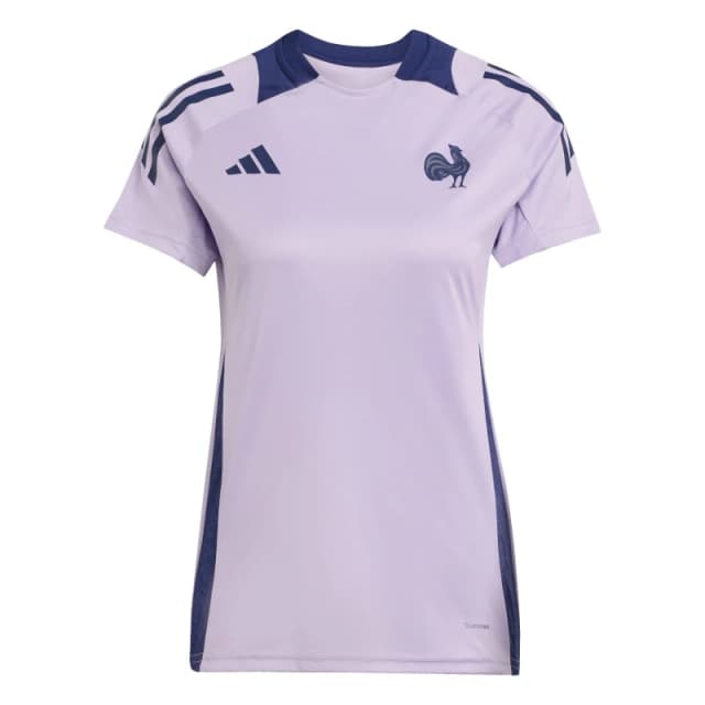 adidas France Rugby Performance T-Shirt 2025 Womens Powder Plum female 8 (XS)