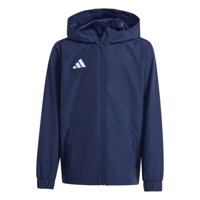 adidas Kids Entrada 26 Water and Wind Resistant Rain Anorak Navy male 5-6 Years