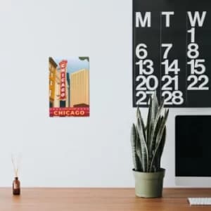 Chicago Multicolor Decorative Metal Wall Accessory