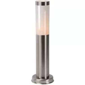 Lucide Lighting - Lucide kibo - Bollard Light Outdoor - 1xE27 - IP44 - Satin Chrome