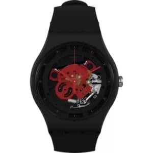 Unisex Swatch Time To Red Big Bioceramic Watch