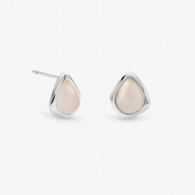 Inicio Sterling Silver Plated Rose Polished Stud Earrings Silver female One Size