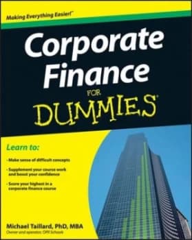 Corporate Finance for Dummies by Michael Taillard Book